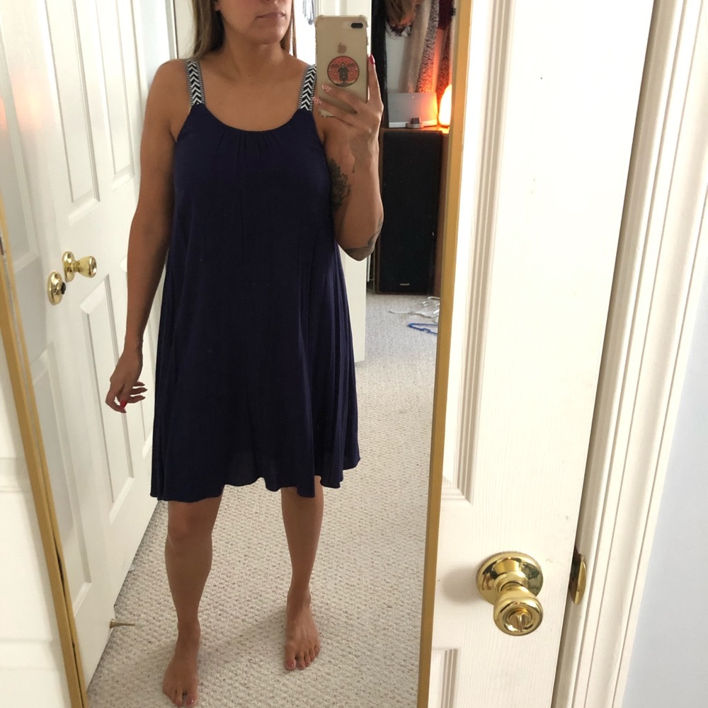 *SOLD* 
Chevron Strap Tank Dress
